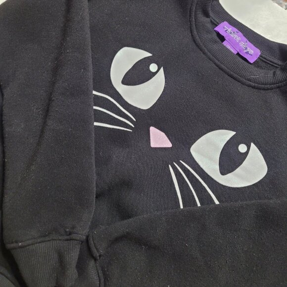 Violet Skye Girls 2 Pc Sweater Skirt Set Sz 10-12 Black - Picture 3 of 9